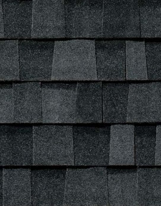 Rustic Black color roof shingles